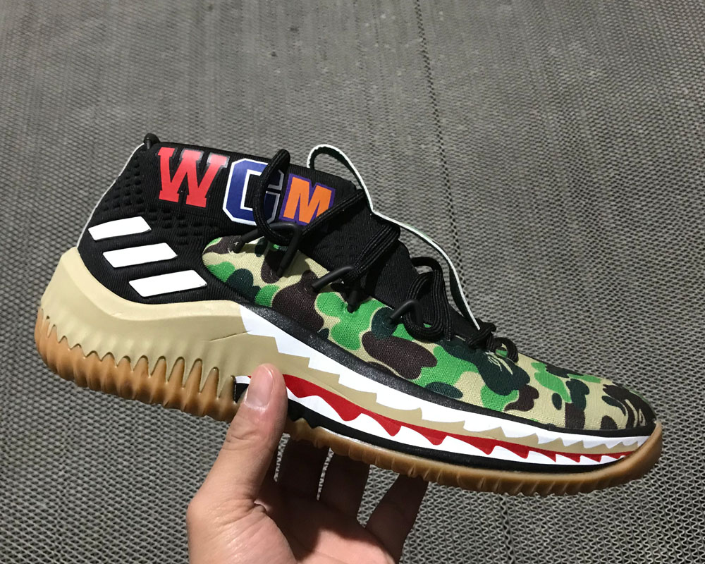 2018 Bape x adidas Dame 4 Green Camo For Sale rajabarbar 2018 Bape x adidas Dame 4 Green Camo For Sale